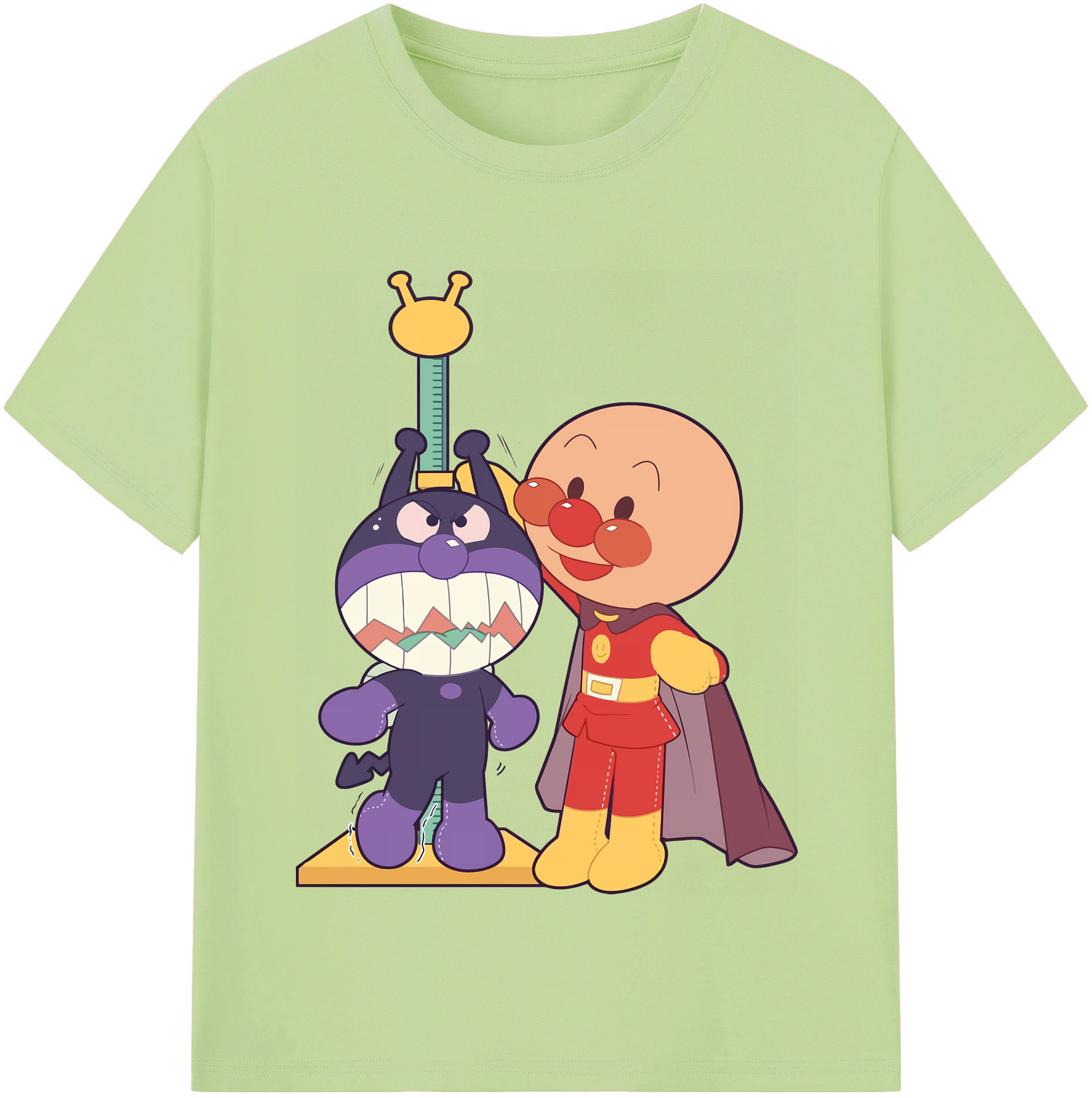 （画像用） アンパンマン Anpanman 綿100％半袖Tシャツ（フロントプリント）